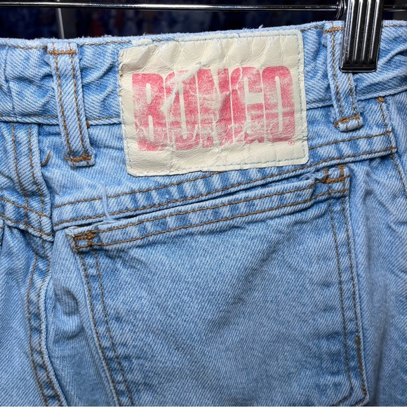 Bongo Vintage High Waisted Light Wash Tapered Leg Jeans 90's Casual Denim Y2K - Picture 2 of 12